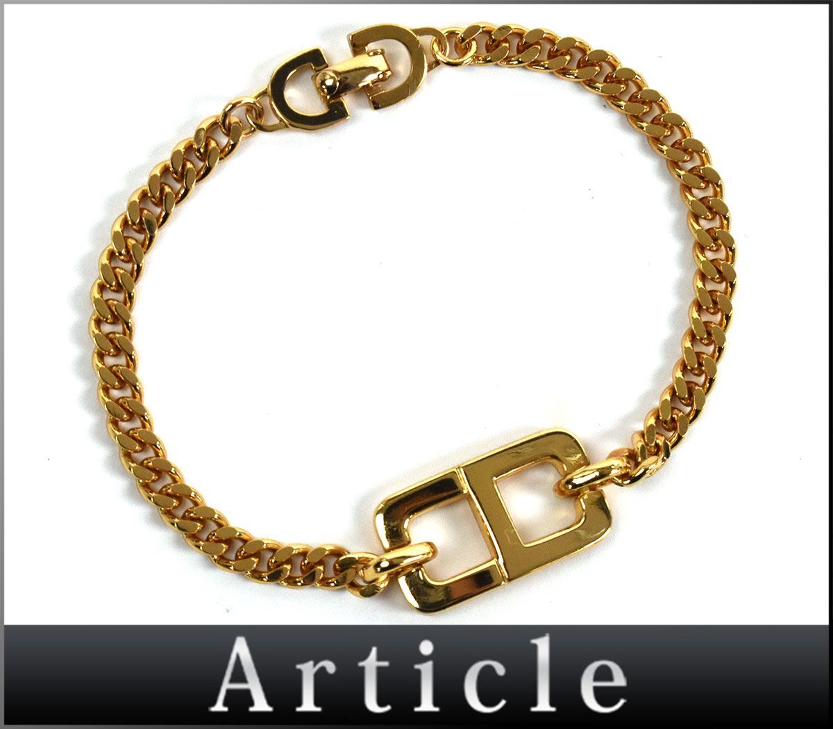 118054☆美品 Christian Dior クリスチャン ディオール ブレスレット