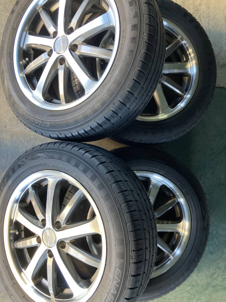 YT)中古アルミ・タイヤ ESTATUS Style-ST 17×7J+48 114.3&frasl;5H ダンロップ エナセーブRV504&frasl;RV505  215&frasl;60R17 4本 ESTATUS 18インチ Yahoo プリウス 市長 G-CORPORATION(ジーコーポレーション)のホイール