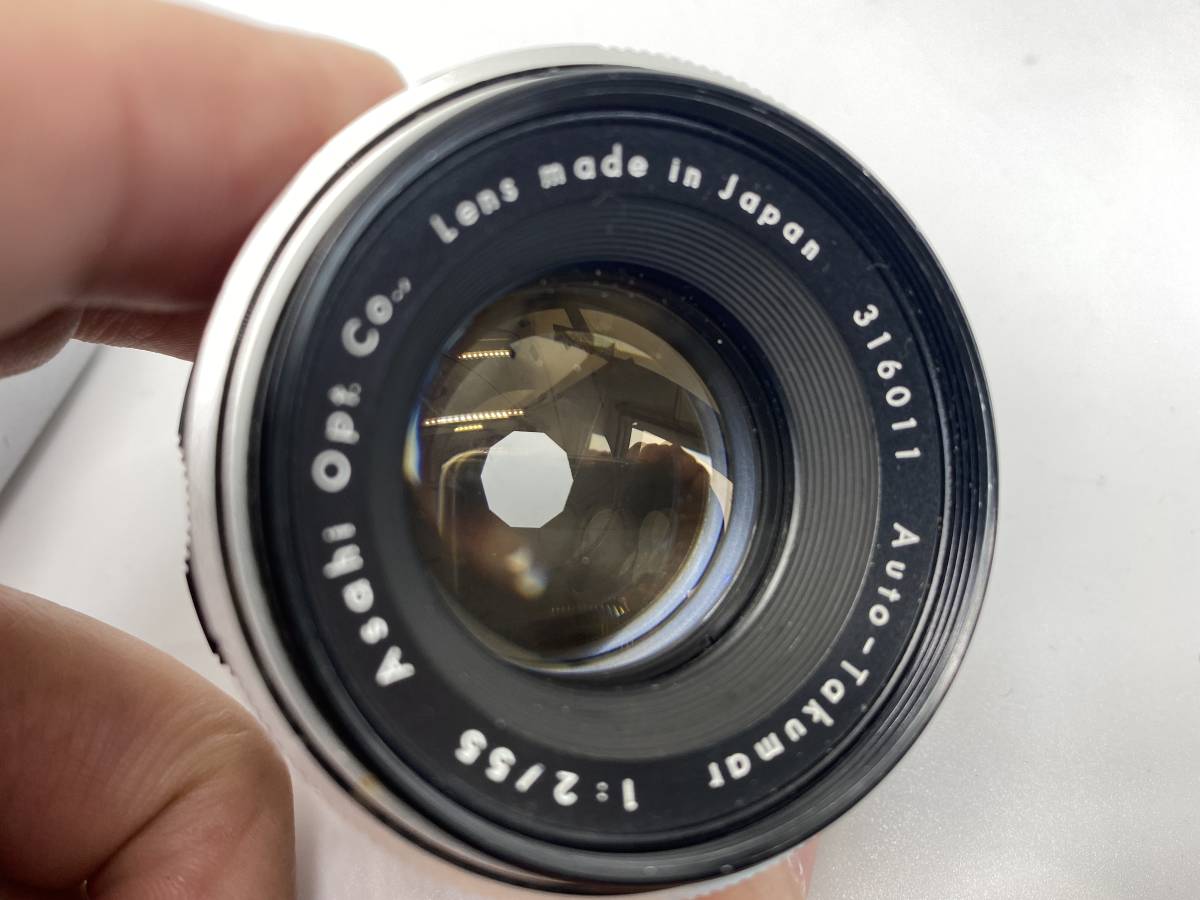 本物保証，2025 アサヒフレックス　Asahiflex フィルムカメラ No.31009 + Asahi Opt.Co. 1:2/55m Auto-Takuma Lens