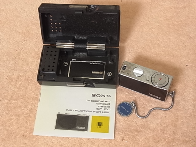 SONY 【ICR-100】超小型 スピ―カ―内臓 ヴィンテージ トランジスタ