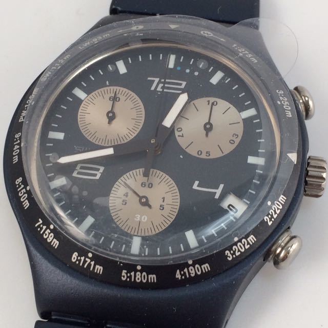 119-0440 ジャンク SWATCH スウォッチ IRONY アイロニー chrono クロノ 