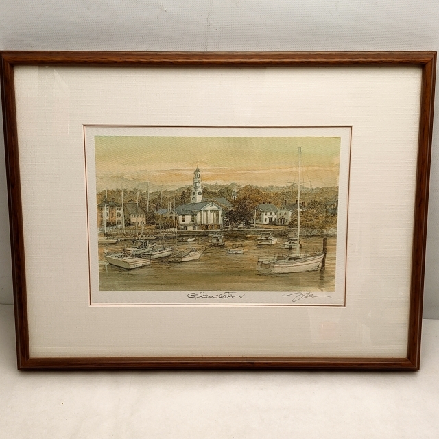  織田義郎 版画額 Gloucester サイン有り 額装 風景画 記念品(その他)｜売買されたオークション情報、yahooの商品情報をアーカイブ公開 - オークファン その他