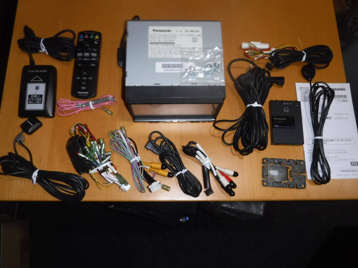 中古 JUNK HDDカーナビ Panasonic CN-HW850D ETC本体:連動ケーブル付き