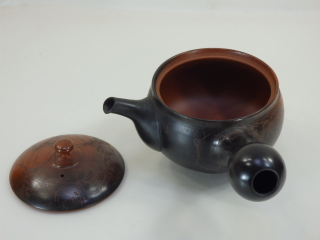 T-915◇梅山造 常滑焼 茶器 6点セット 煎茶道具 急須・湯呑／煎茶碗 5