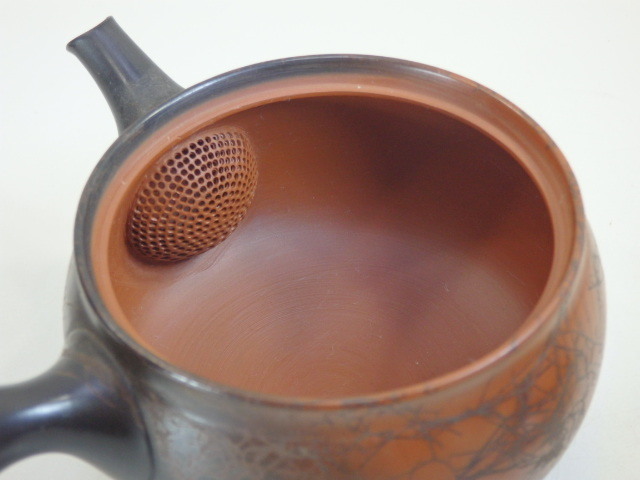 T-915◇梅山造 常滑焼 茶器 6点セット 煎茶道具 急須・湯呑／煎茶碗 5