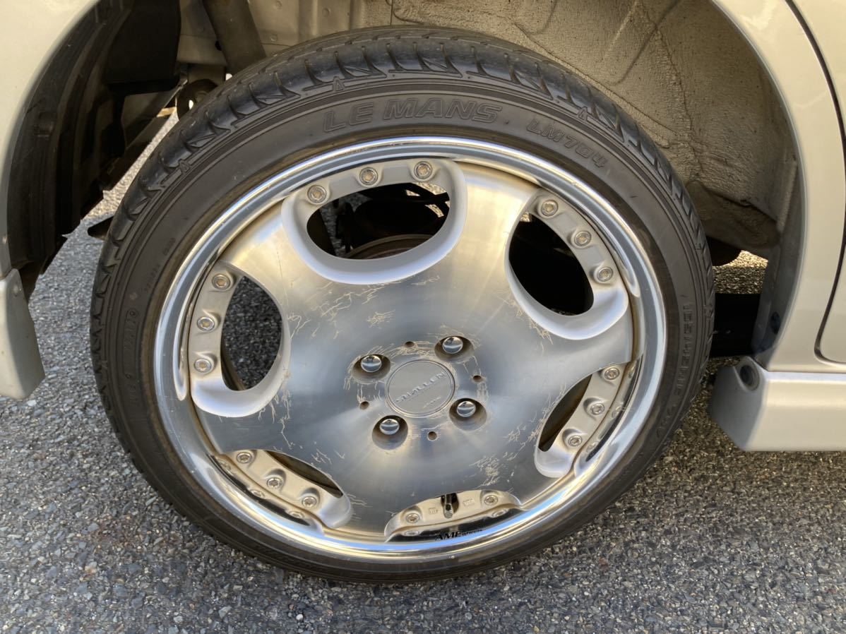 AME シャレン 5.5J-16 off+45 pcd100/4H 165/45R16 山有りタイヤ付4本  