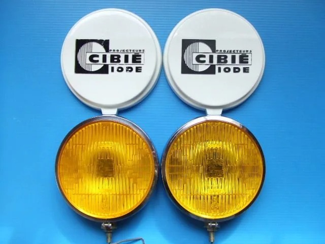 ほぼ新品 CIBIE45 薄型 18cm 丸型 フォグランプ H2バルブ 旧車 昭和 