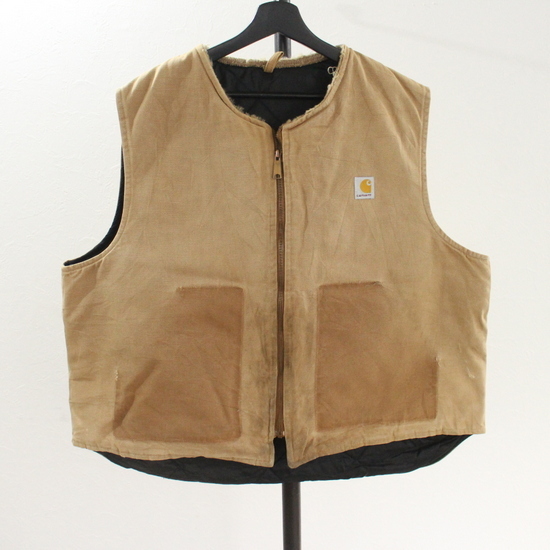 カーハート Carhartt ダックベスト XL ダック USA CHT 腰ゴム carhartt