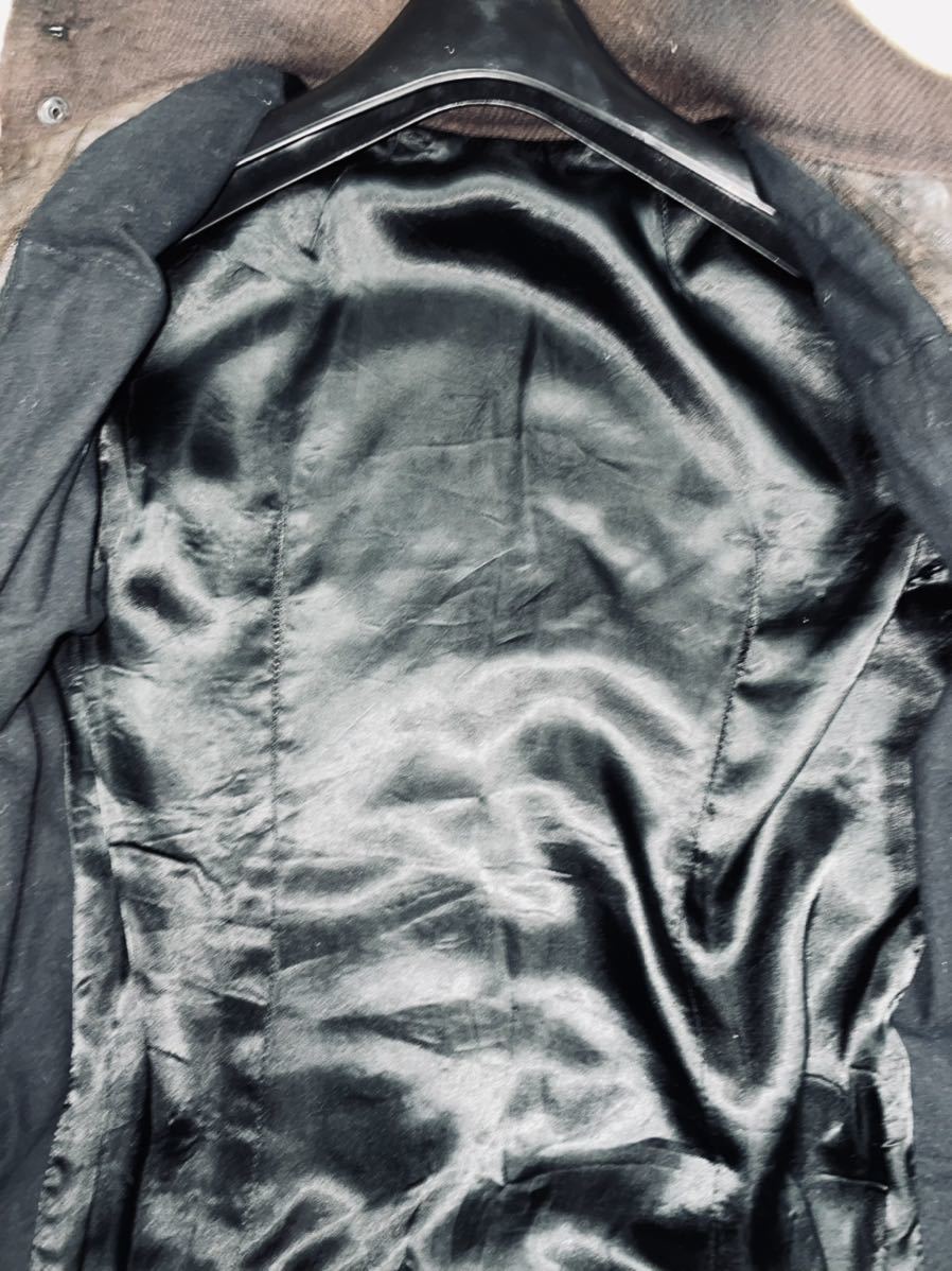 リックオウエンス Rick Owens ラムレザージャケット インターシャ XS