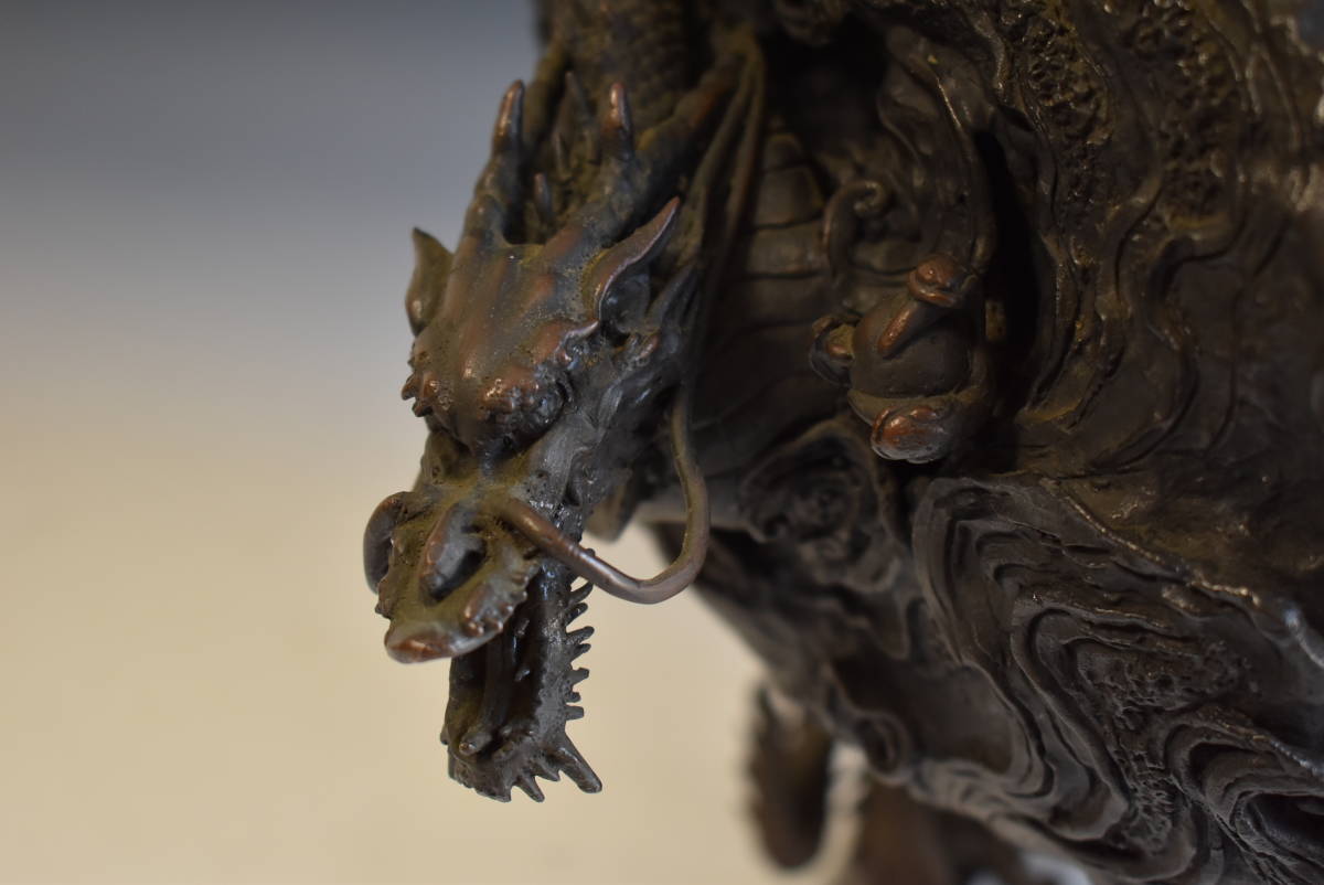 最上位作 - Yahoo!オークション 青銅古代龍巻香炉 小川処堂 超大作松永