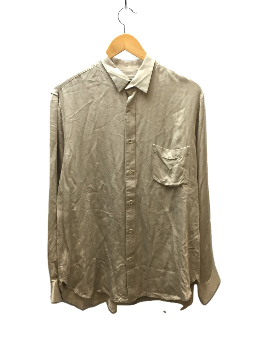 正規品，お買い得 yohji yamamoto POUR HOMME L/S レーヨン レギュラーカラーシャツ HD-B16-201 長袖シャツ/3/レーヨン/BEG(Lサイズ)｜売買されたオークション情報、yahooの商品情報をアーカイブ公開 - オークファン 長袖シャツ一般
