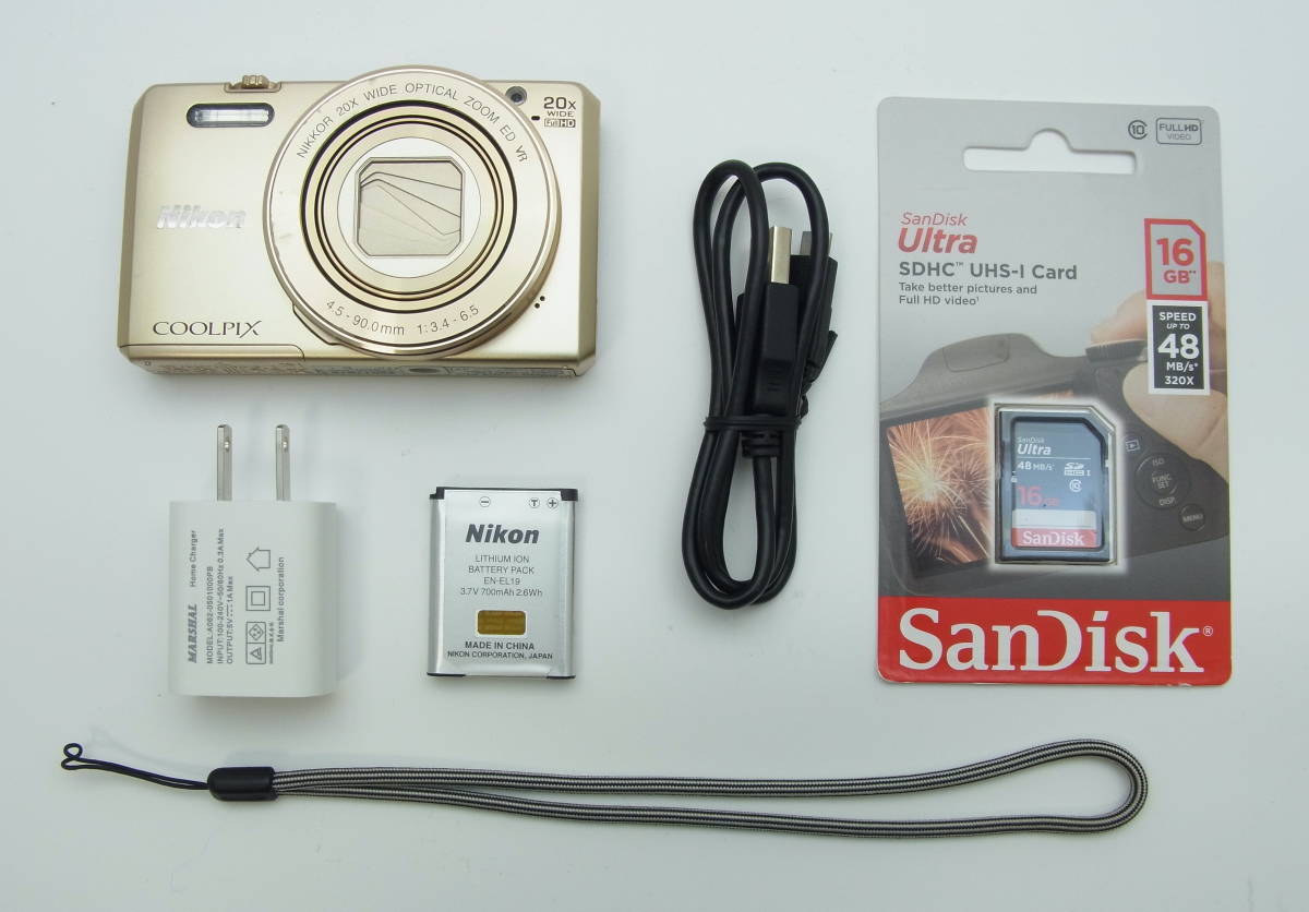 Nikon coolpix S7000 ゴールド 1602万画素 光学20倍ズーム NIKKOR