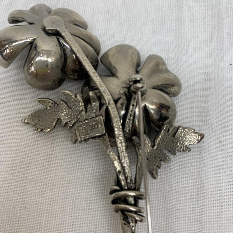 ケンゾー ヴィンテージ アクセサリー ブローチ 花 フラワー モチーフ
