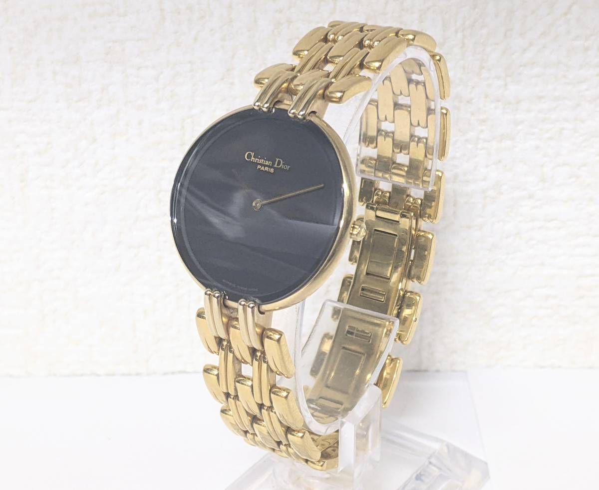758】極美品 ディオール Christian Dior バギラ クォーツ D47-154-4