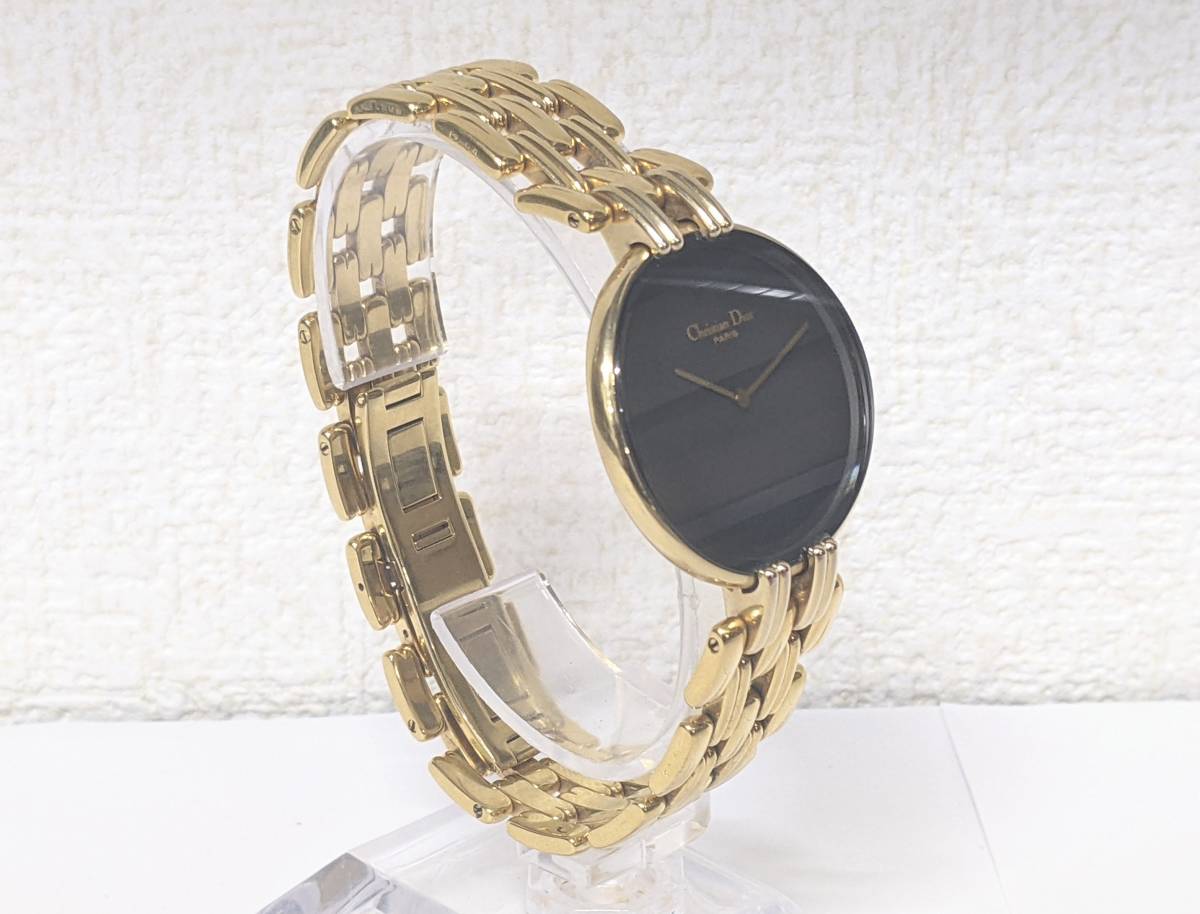 758】極美品 ディオール Christian Dior バギラ クォーツ D47-154-4