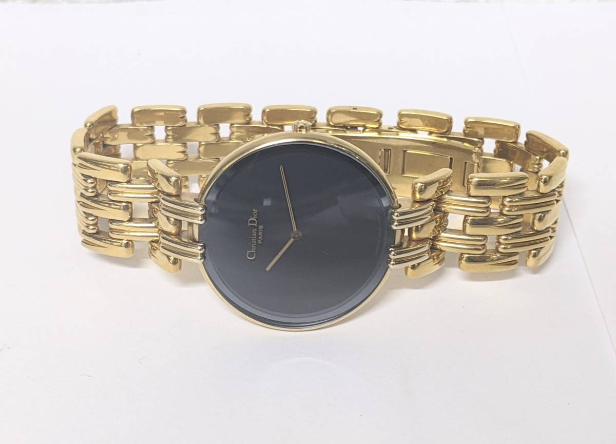 758】極美品 ディオール Christian Dior バギラ クォーツ D47-154-4