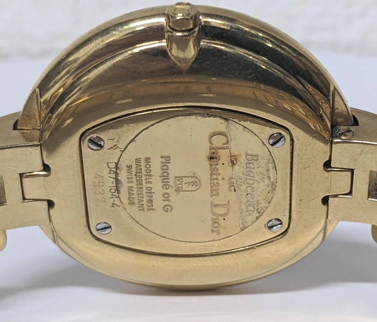 758】極美品 ディオール Christian Dior バギラ クォーツ D47-154-4