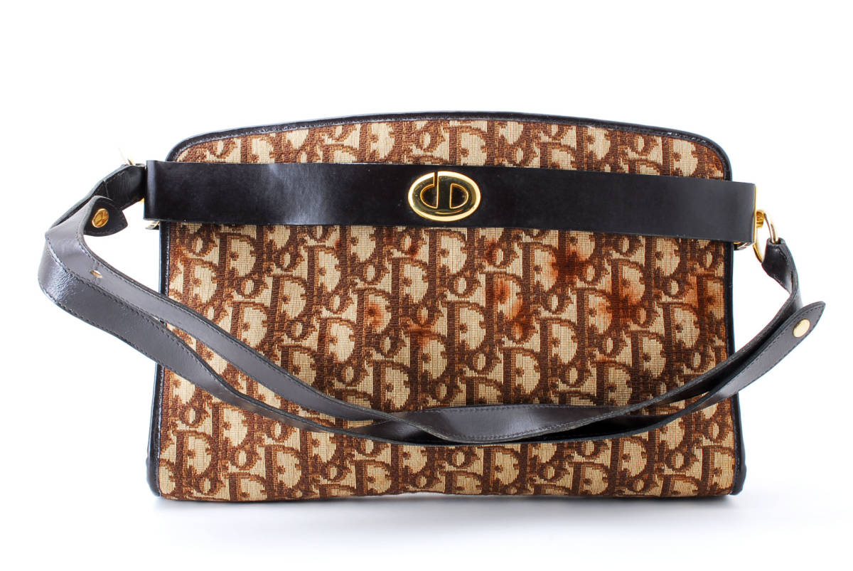 SALE，定番 1円スタート Christian Dior ヴィンテージ ディオール トロッター ジャガード ショルダーバッグ 肩掛けバッグ CDロゴ 22-0381(トロッター)｜売買されたオークション情報、yahooの商品情報をアーカイ かばん、バッグ