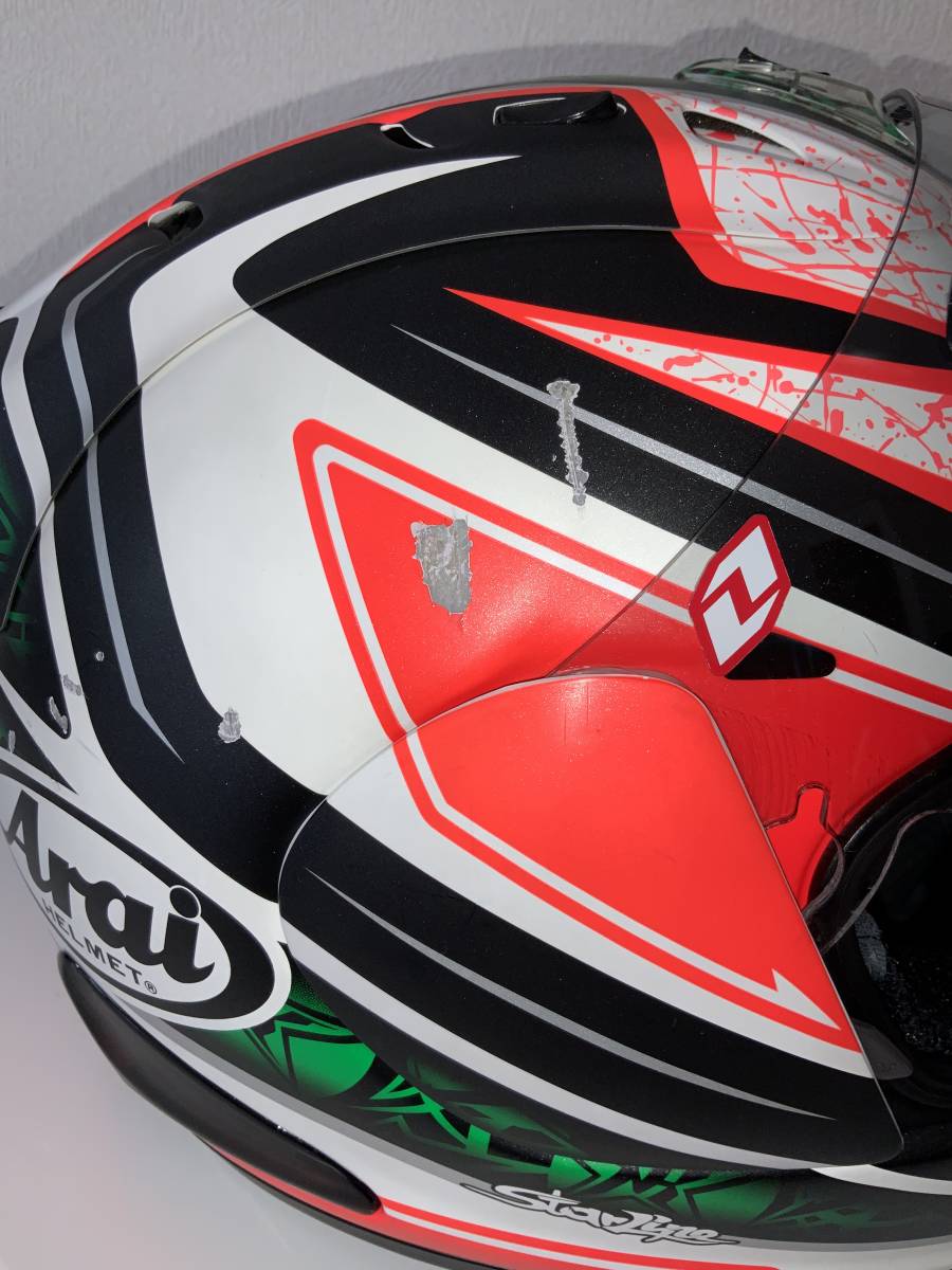 アライヘルメットRX-7 RR5 ニッキーヘイデンレプリカ XLサイズ61〜62cm 