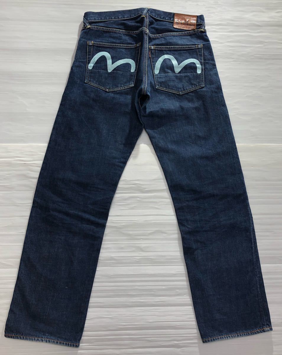 EVISU エヴィス》激シブ色落ち LOT2000 いちご 水色カモメペイント