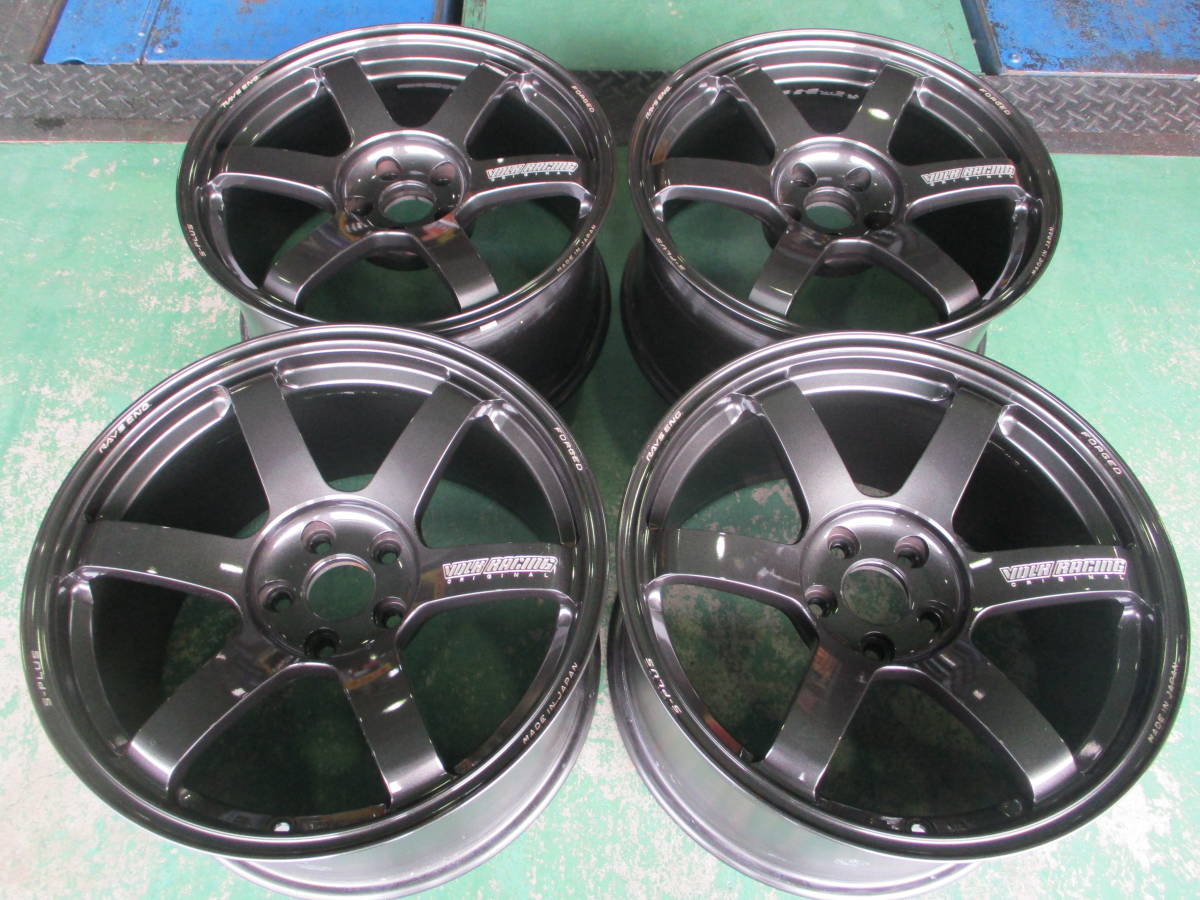 中古】RAYS TE37 S-PLUS 18x9J +27 / 18x10J +34 5H 112 1台分 4本 