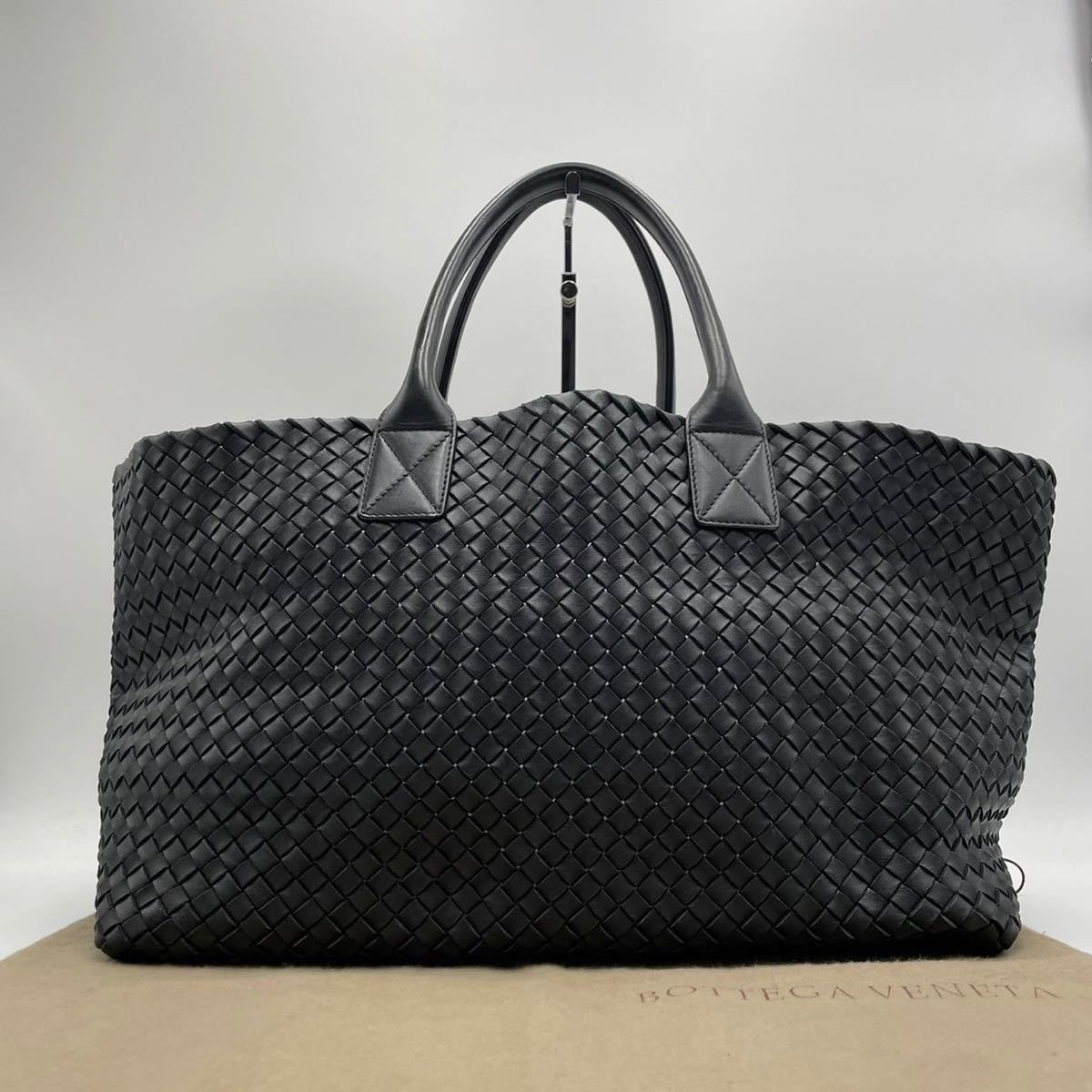 新品，限定セール 1円~ BOTTEGA VENETA ボッテガヴェネタ トートバッグ カバMM ミディアム イントレチャート ブラック 黒 レザー(かばん、バッグ)｜売買されたオークション情報、yahooの商品情報をアーカイブ公開 - 女性用