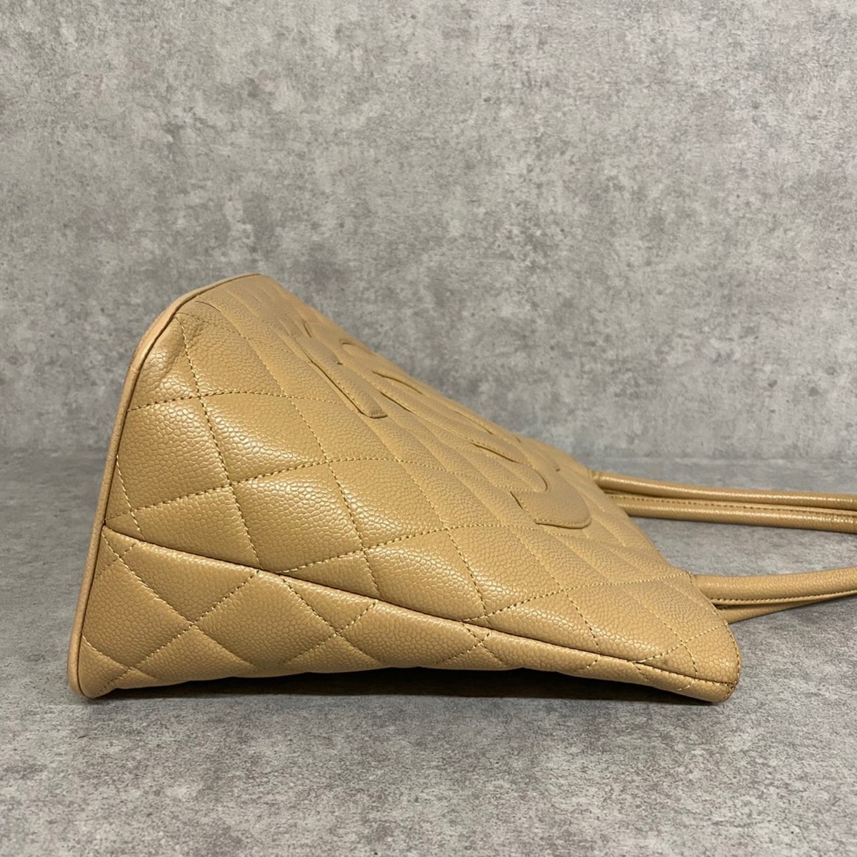 1円 美品 シール有 7番台 CHANEL シャネル 復刻トート キャビアスキン 