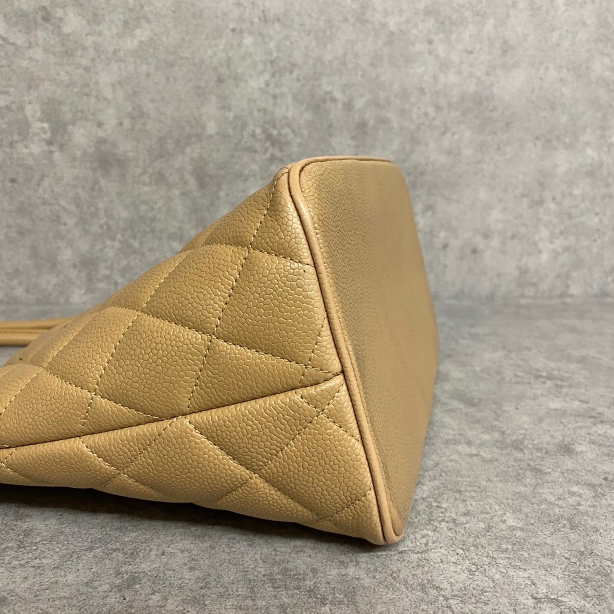 1円 美品 シール有 7番台 CHANEL シャネル 復刻トート キャビアスキン 