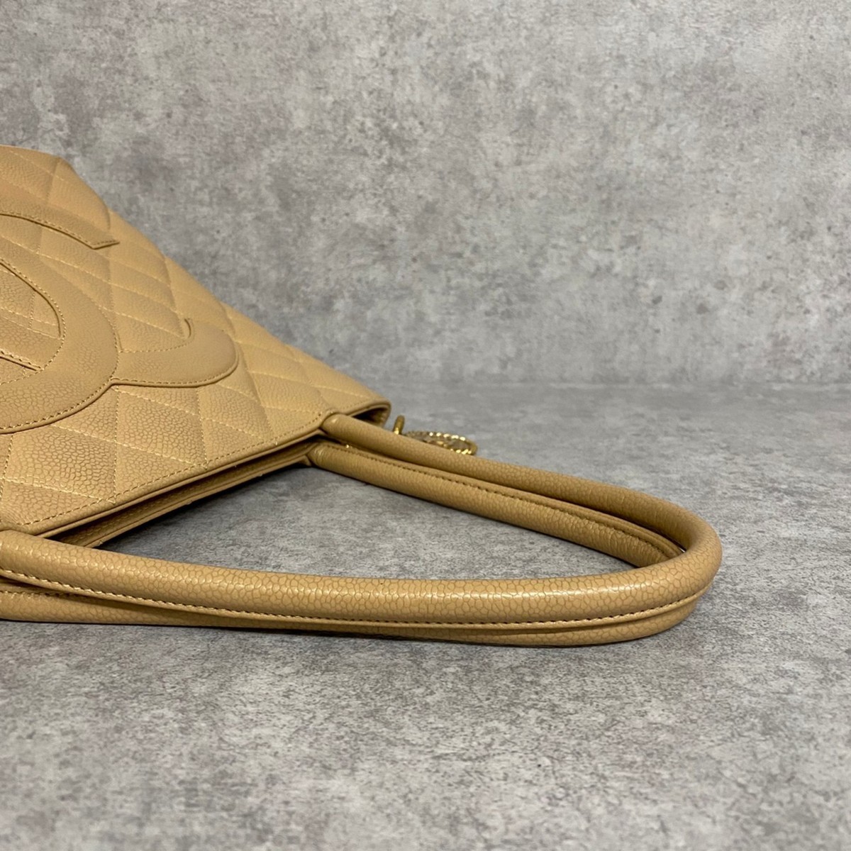 1円 美品 シール有 7番台 CHANEL シャネル 復刻トート キャビアスキン 