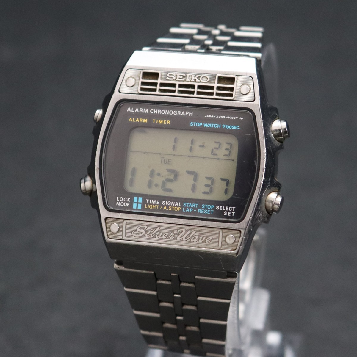 希少 SEIKO Silver Wave セイコー シルバーウェーブ アラームクロノ 