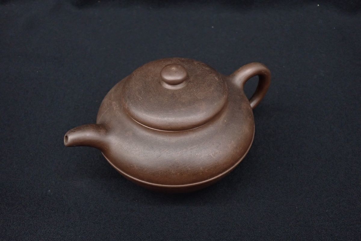 急須 煎茶道具 朱泥 紫砂 古玩 0124-11 白泥 在銘 茶道具 中国古