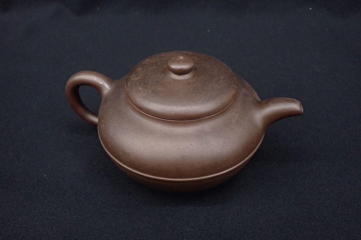 急須 煎茶道具 朱泥 紫砂 古玩 0124-11 白泥 在銘 茶道具 中国古