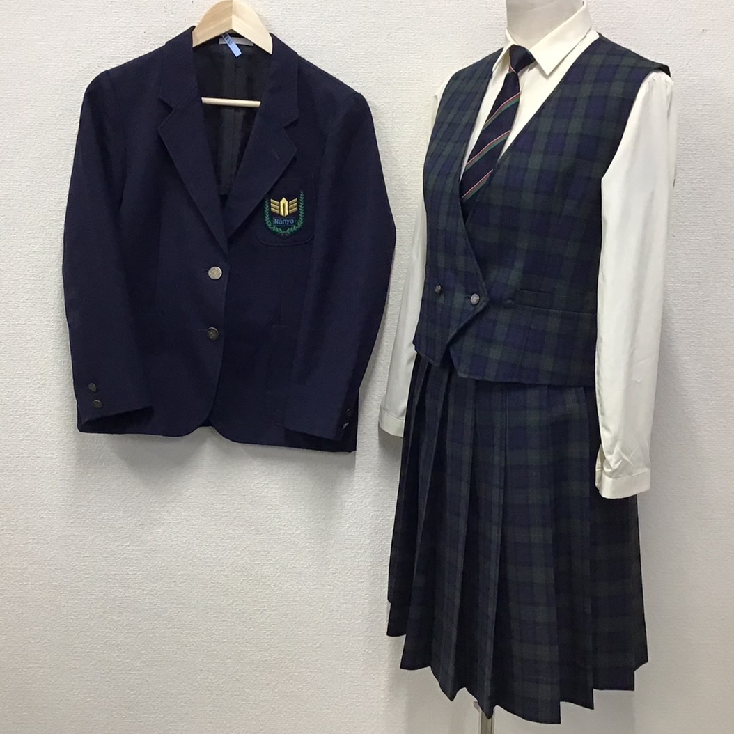 Y)I134 (中古) 山形県 南陽高校 旧制服 5点セット /170A/W69/ブレザー 