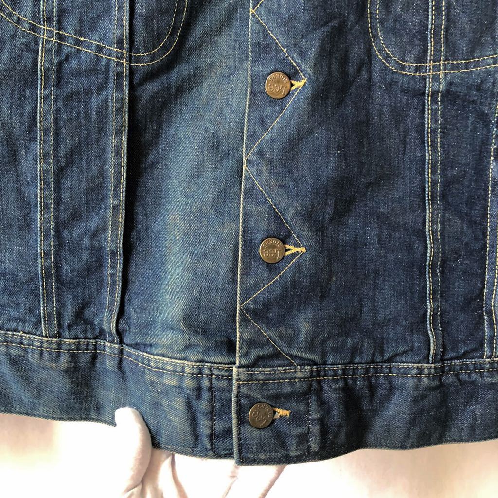 60s Lee 刺繍タグ Storm Rider 101LJ ブランケット デニムジャケット 