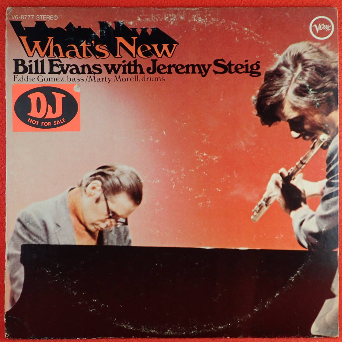 超激得，新品 1円開始 神洗浄 超ギガレア プロモ PROMO黄色T字ラベル USオリジナル VERVE Bill Evans & Jeremy Steig/What's New 最高音質(ジャズ一般)｜売買されたオークション情報、yahooの商品情報をアーカイブ ジャズ一般