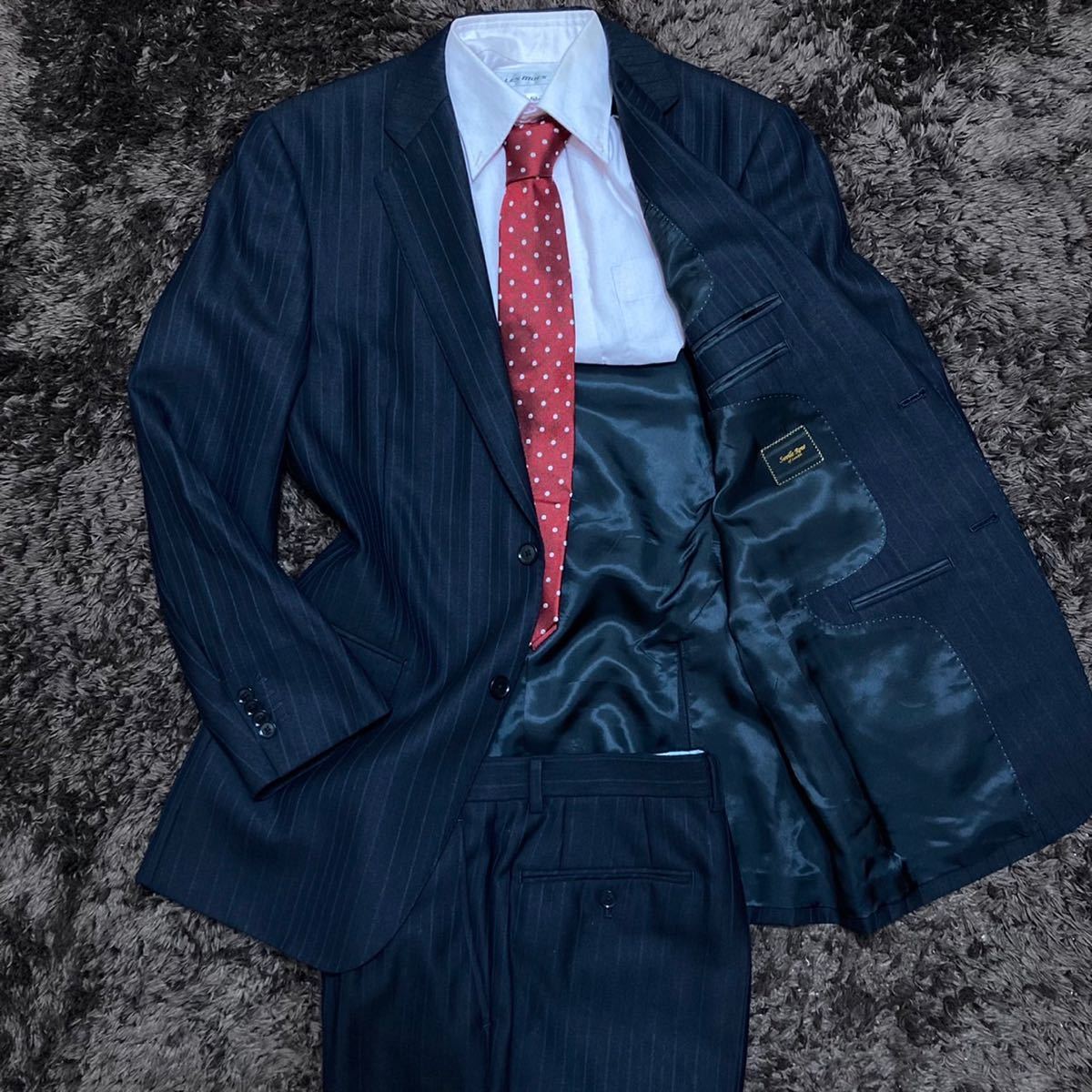 仏国最高級生地】DORMEUIL ドーメール スーツセットアップ ダーク