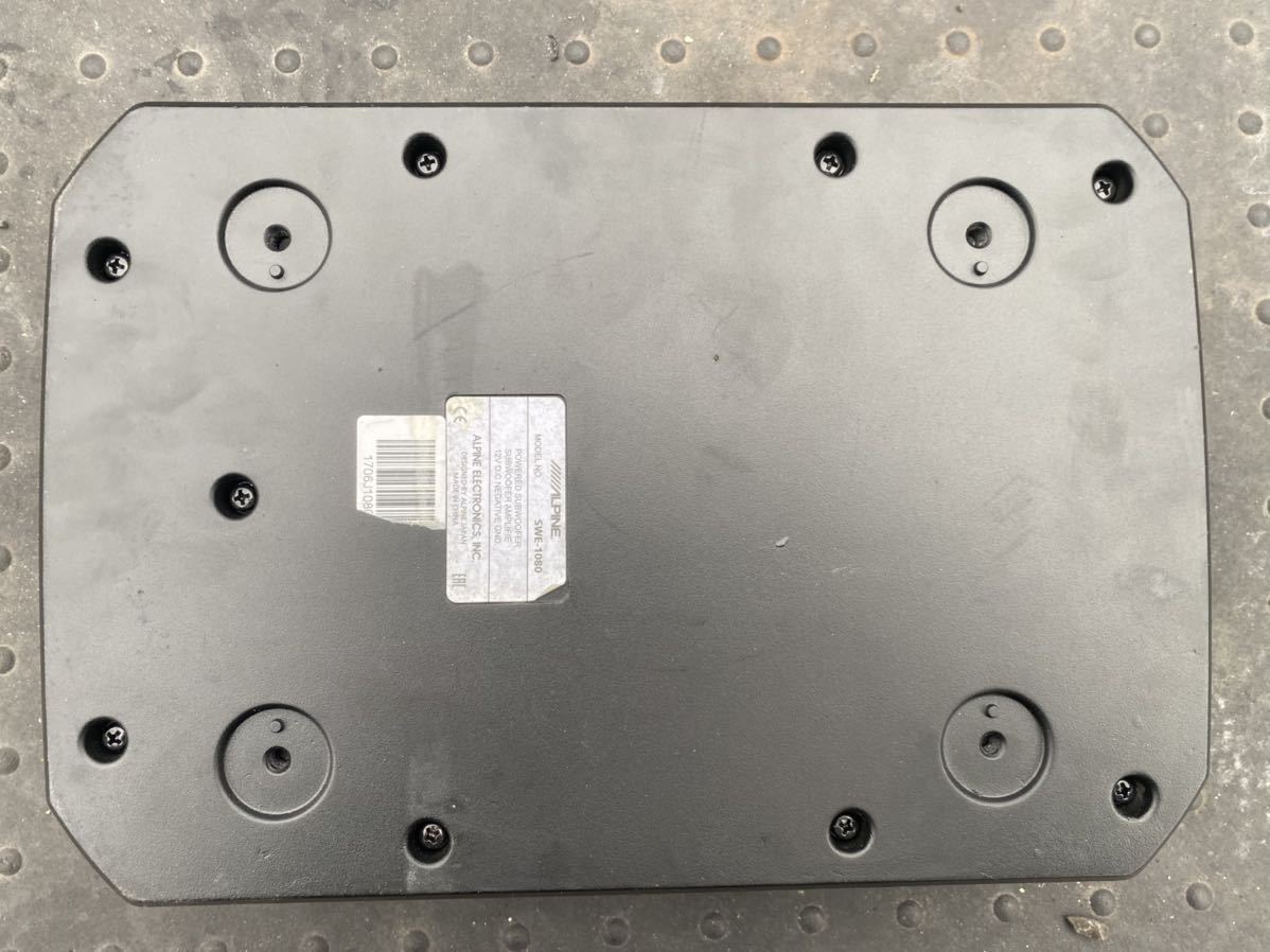 ALPINE サブウーハー SWE-1080 ジャンク ALPINE SWE-1080 サブ
