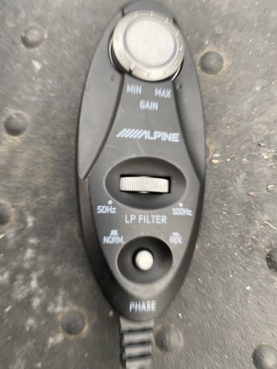 ALPINE サブウーハー SWE-1080 ジャンク ALPINE SWE-1080 サブ