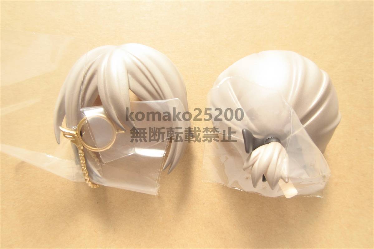 ねんどろいどどーる 発明家 カノウ 髪パーツ ヘアー グレー 灰色 フィギュア 再入荷 ねんどろいどどーる 発明家 カノウ 髪パーツ ポニーテール