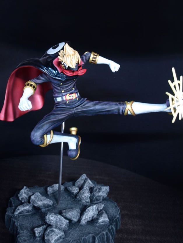 ワンピース おそばマスク サンジ フィギュア リペイント 台座制作 Grandline Men ワノ国 おそばマスク サンジ ステルスブラック サンジ 売買されたオークション情報 Yahooの商品情報をアーカイブ公開 オークファン Aucfan Com