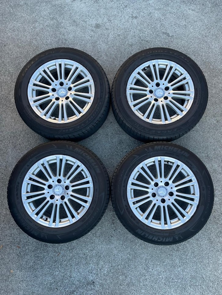 メルセデスベンツ Eクラス W212 16インチ アルミホイール 美品 バリ溝 