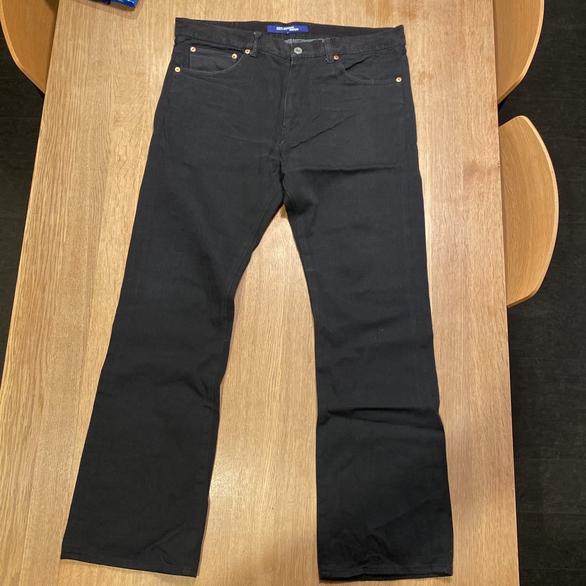 【新作，定番】 JUNYA WATANABE MAN ジュンヤワタナベマン パンツ ブラック garcons L GANRYU comme des garcons(ボトムス)｜売買されたオークション情報、yahooの商品情報をアーカイブ公開 - オークファン 男性用