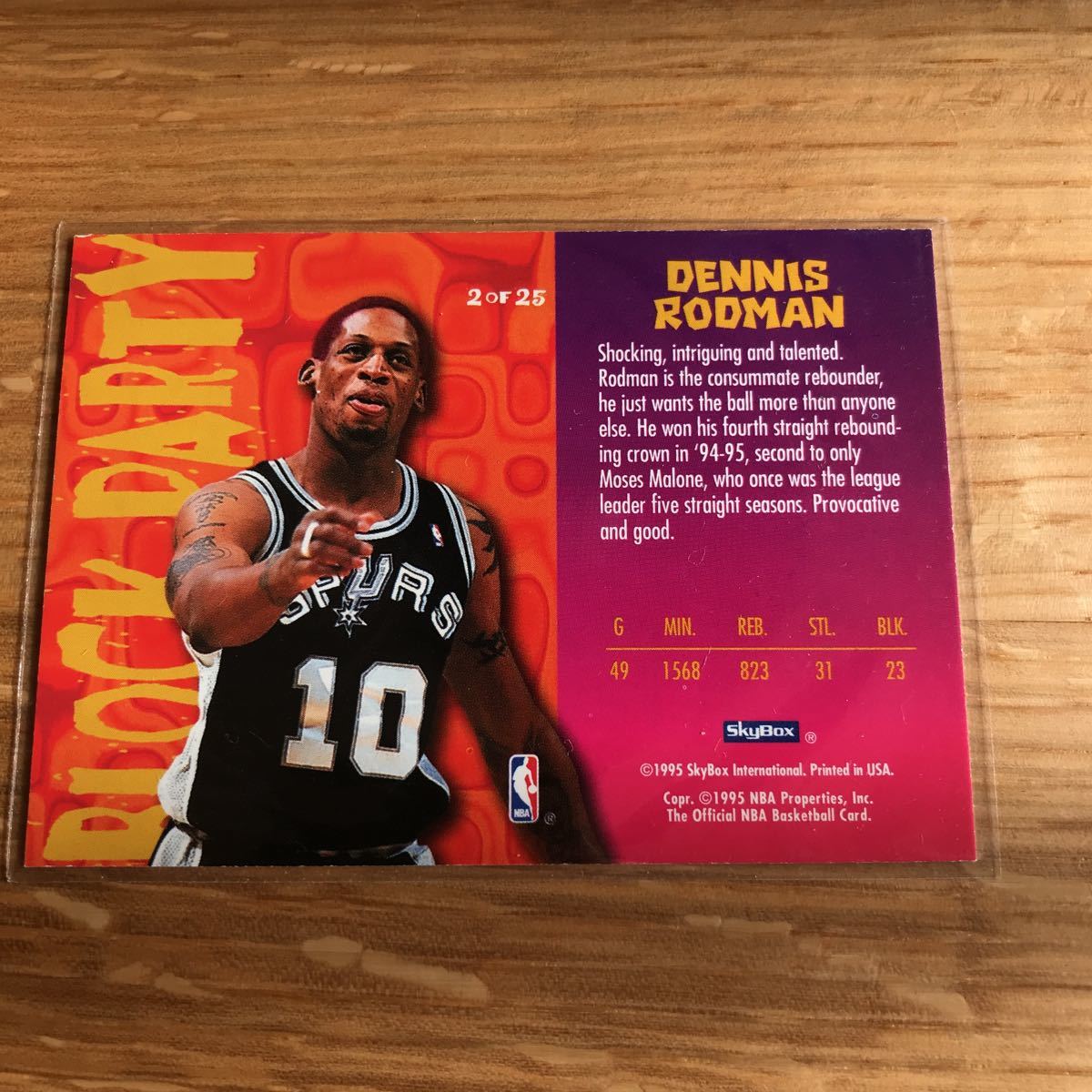 NBA カード デニスロッドマン ロドマン 1995-96 hoops sky box Denis 