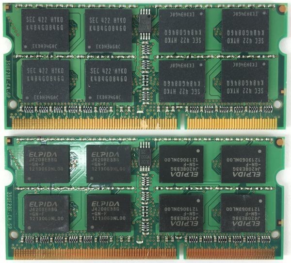 8GB×2枚セット】BUFFALO D3N1600(DDR3-12800S) 計16GB 2R×8 中古メモリー