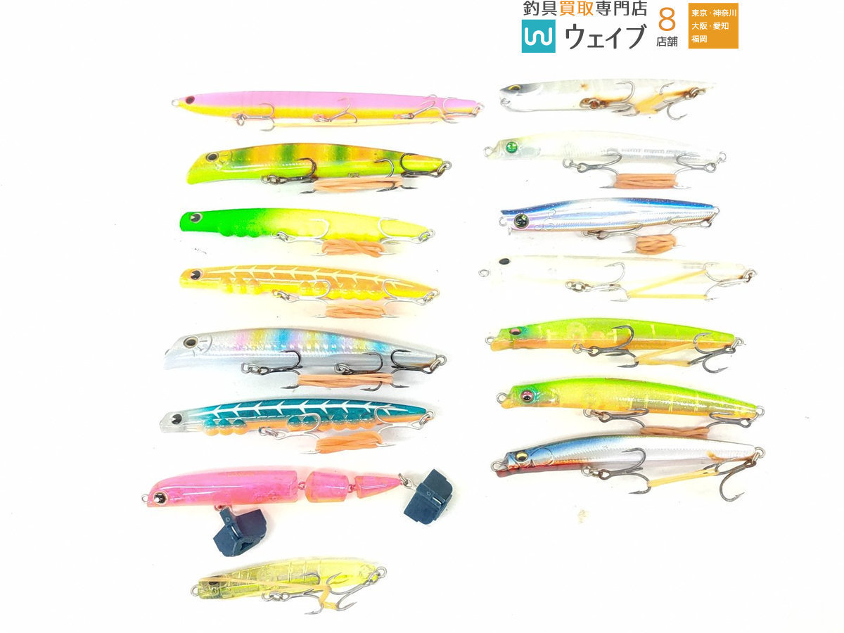 【格安】 ダイワ モアザン ガルバスリム S メガバス カッター 90 デュオ ベイルーフ マニックフィッシュ 他計15点 ルアーセット(ミノー)｜売買されたオークション情報、yahooの商品情報をアーカイブ公 海水