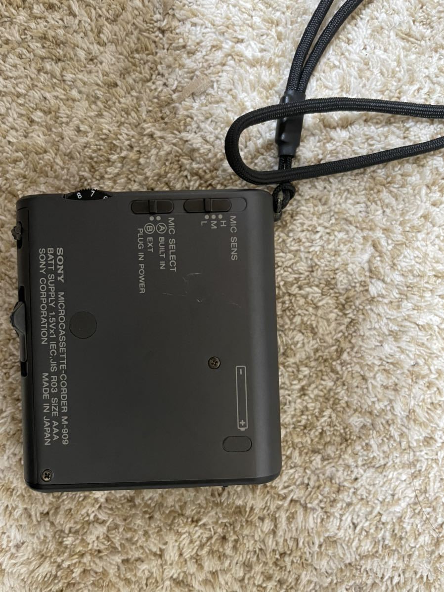 SONY マイクロカセットレコーダー M-909 M-909 SONY ソニー Smallest