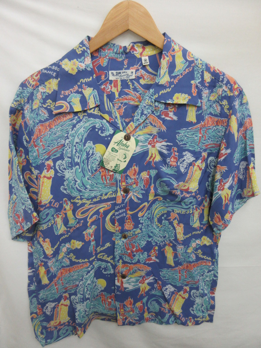 豊富な，新作 1000円 展示品 サンサーフ SUN SURF AT WAIKIKI SS36433 アロハシャツ サイズM(Mサイズ)｜売買されたオークション情報、yahooの商品情報をアーカイブ公開 - オークファン 男性用