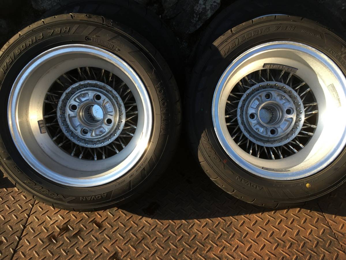 VOLK RAYS 希少 レイズ ワイヤーホイール 4本 14インチ ボルク ボルク 