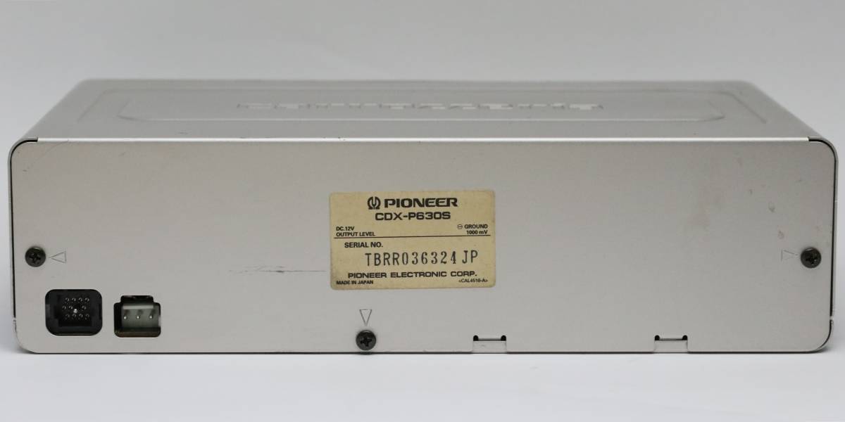 カロッツェリアCDX-P630S マルチCDプレーヤー カロッツェリア CDチェンジャー CDX-P630S カーAV 商品概要 「cdx