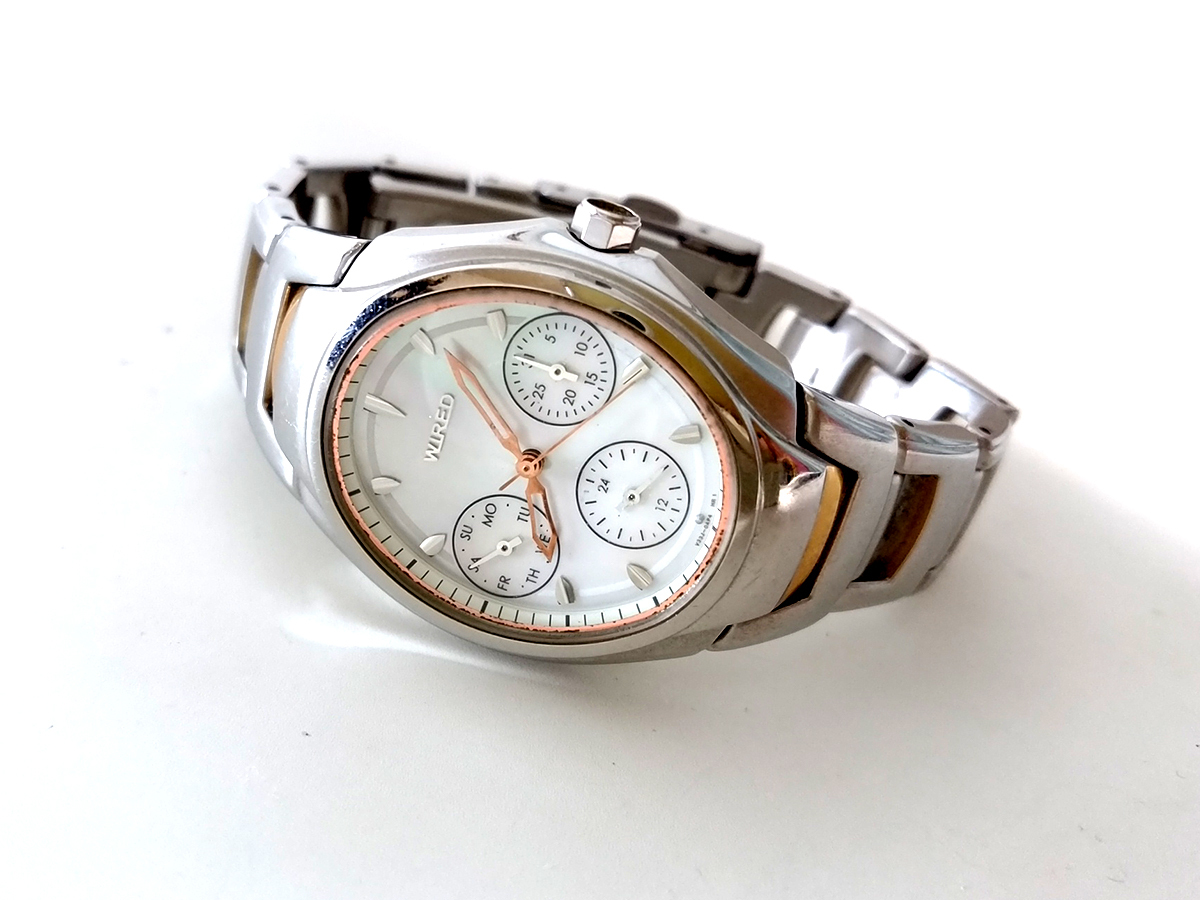 稼働中 】 セイコー ワイアード 腕時計 SEIKO ALBA WIRED V33J-0AG0 